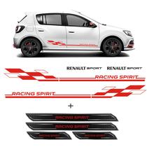 Faixa Sandero Logan Racing Spirit Sport + Soleira Protetora