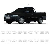 Faixa Saveiro Crossover 2006/2007 Adesivo Lateral Cinza