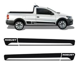 Faixa Saveiro Robust 2014 2015 Adesivo Lateral Volkswagen