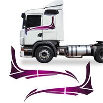 Faixa Scania 2008 Adesivo Azul Lateral Caminhão Decorativo ROXO Faixa Scania 2008 Adesivo Azul Lateral Caminhão Decorativo ROXO