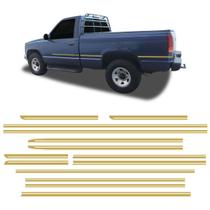 Faixa Silverado Conquest 1999/2000 Adesivo Dourado Completo
