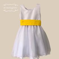 Faixa Solta Prega Amarelo Com Laço Atrás