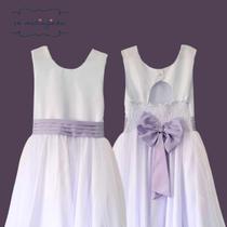 Faixa Solta Prega Lilás Com Laço Atrás