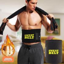 Faixa Suadeira Abdominal Sweatbelt Neoprene Térmica Redutor Medidas Academia Unissex Treino Pro