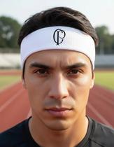 Faixa Testeira Headband Memphis Depay Corinthians Branca Ún