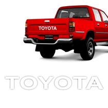 Faixa Toyota Hilux 1999/2005 Adesivo Branco Tampa Traseira