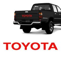 Faixa Toyota Hilux 1999/2005 Adesivo Vermelho Tampa Traseira