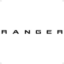 Faixa Traseira Compatível C/ Ranger Adesivo Resinado Preto