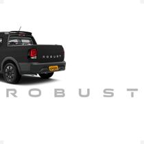 Faixa Traseira Compativel Saveiro Robust 2024 Adesivo Cinza