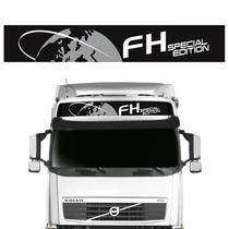 Faixa Volvo Fh Special Edition Adesivo Quebra-Sol Cinza