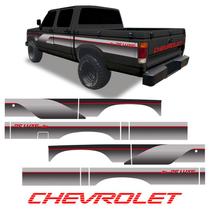 Faixas D20 Deluxe 1993 1994 Cd + Adesivo Chevrolet Vermelho