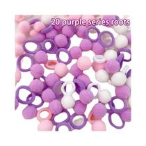 Faixas De Cabelo Coloridas De Pelúcia Para Meninas, 20 Peças, Elásticos Para Rabo De Cavalo,
