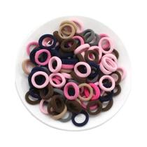 Faixas De Cabelo Elásticas De Nylon Coloridas, 200 Peças Para Mulheres, Meninas, Pequenas Laços De