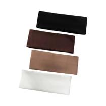 Faixas De Cabelo Elásticas Femininas Em Cores Sólidas 4 Peças Bonitas Para Maquiagem Yoga Corrida