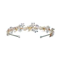 Faixas De Cabelo Femininas Artesanais Com Flores De Strass E Cristais, Tiara De Contas Para Uso