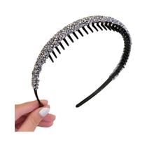 Faixas De Cabelo Femininas Luxuosas Com Strass Brilhantes E Antiderrapantes, Acessórios De Cabelo