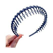 Faixas De Cabelo Onduladas Antiderrapantes Femininas Da Moda, Pentes De Cabelo Com Dentes De Cor