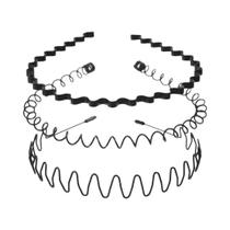 Faixas De Cabelo Unissex Antiderrapantes De Metal Ondulado, Elásticas, Esportivas E Modernas,