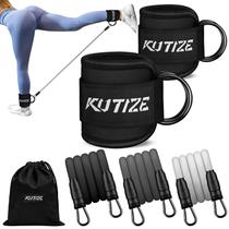 Faixas de resistência para tornozelo KUTIZE com tornozeleiras ajustáveis em 3 níveis