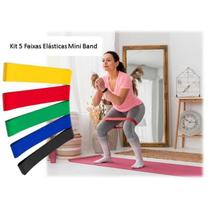 Faixas Elástica 5 Intensidades Academia Treino Pilates Yoga Faixas Elástica 5 Intensidades Academia Treino Pilates Yoga