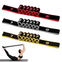 Faixas Elásticas de Resistência para Exercícios 8 Seções Ajustáveis 3 Peças Faixas Elásticas de Resistência para Exercícios 8 Seções Ajustáveis 3 Peças