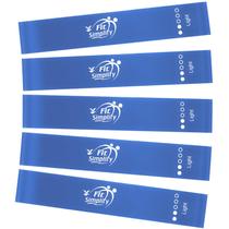 Faixas Elásticas de Resistência para Exercícios Fit Simplify - Kit com 5 Leves Faixas Elásticas de Resistência para Exercícios Fit Simplify - Kit com 5 Leves