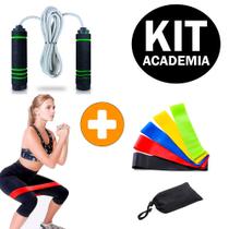 Faixas Elásticas Mini Band + Corda De Pular Profissional Academia em Casa Ginástica Treino Faixas Elásticas Mini Band + Corda De Pular Profissional Academia em Casa Ginástica Treino