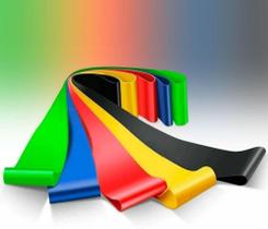 Faixas elasticas para exercicios - 5 níveis