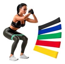 Faixas Elásticas Pilates Yoga Funcional 5 Unidades Exercício Faixas Elásticas Pilates Yoga Funcional 5 Unidades Exercício