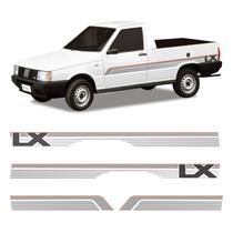 Faixas Fiorino Lx 1990 Adesivo Grafite Lateral Decorativo