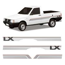 Faixas Fiorino Lx 1990 Adesivo Grafite Lateral Decorativo