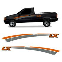 Faixas Fiorino Lx 1994 Adesivo Laranja Lateral Decorativo