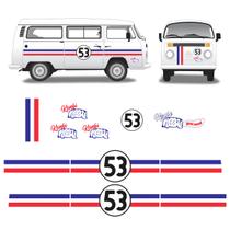 Faixas Kombi Herbie 53 2006/2014 Kit De Adesivos Faixas Kombi Herbie 53 2006/2014 Kit De Adesivos