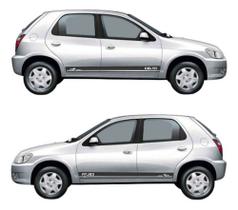 Faixas Laterais Kit 2 Adesivos Compatível Chevrolet Celta Faixas Laterais Kit 2 Adesivos Compatível Chevrolet Celta