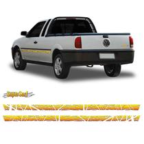 Faixas Lateral Saveiro Super Surf 2002 Adesivos Amarelo Faixas Lateral Saveiro Super Surf 2002 Adesivos Amarelo