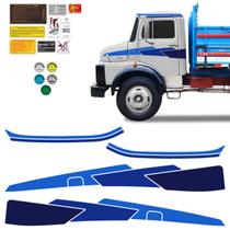 Faixas Mercedes Mb 1113 1114 Adesivo Lateral Azul Decorativo