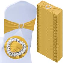 Faixas para Cadeira VitalCozy - 100 Unidades com Fivela de Coração Dourada Faixas para Cadeira VitalCozy - 100 Unidades com Fivela de Coração Dourada