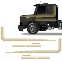 Faixas Scania 112 113 1986/1991 Intercooler Adesivo Dourado