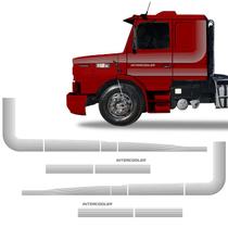 Faixas Scania 112 113 1986/1991 T Intercooler Adesivos Prata