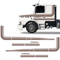 Faixas Scania 112 113 1986/ Intercooler Adesivo Café/marrom