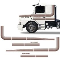 Faixas Scania 112 113 1986/ Intercooler Adesivo Café/Marrom