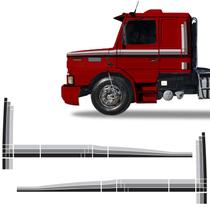 Faixas Scania 112 113 H 1992/1993 Adesivos Preto Caminhão