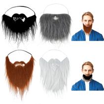 Fake Beard Ouligay, 4 peças de bigode falso engraçado para adultos Fake Beard Ouligay, 4 peças de bigode falso engraçado para adultos