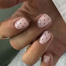Fake Nails Foccna Extra Short Square Polka Dots Glossy x24 Fake Nails Foccna Extra Short Square Polka Dots Glossy x24