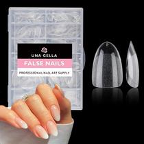 Fake Nails UNA GELLA Short Oval Ammond, 504 unidades, capa completa Fake Nails UNA GELLA Short Oval Ammond, 504 unidades, capa completa