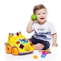 Falafone Telefone Brinquedo Infantil Divertido Bebês Som Led