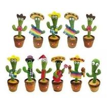 Falante Cacto Dançante 120 Músicas Roupa Sortida Decorativo