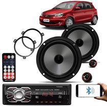 Falante Kit 2 Vias Toyota Corolla Etios 120W Radio KDV.330R