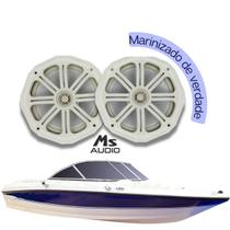 Falante Marinizado Barco 180W Branco 6,5" MS AUDIO Falante Marinizado Barco 180W Branco 6,5" MS AUDIO