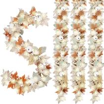 Fall Garland NUTIKAS Neutral Autumn 1,8 m, pacote com 4 unidades para ambientes externos e internos